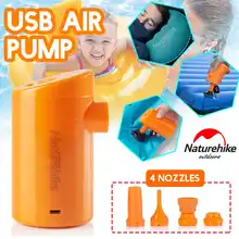 Naturehike Надувные электрический насос для надувной коврик кемпинг прекрасно впитывают влагу, прочный матрац подушка для путешествий наружный мини-портативный надувная лодка