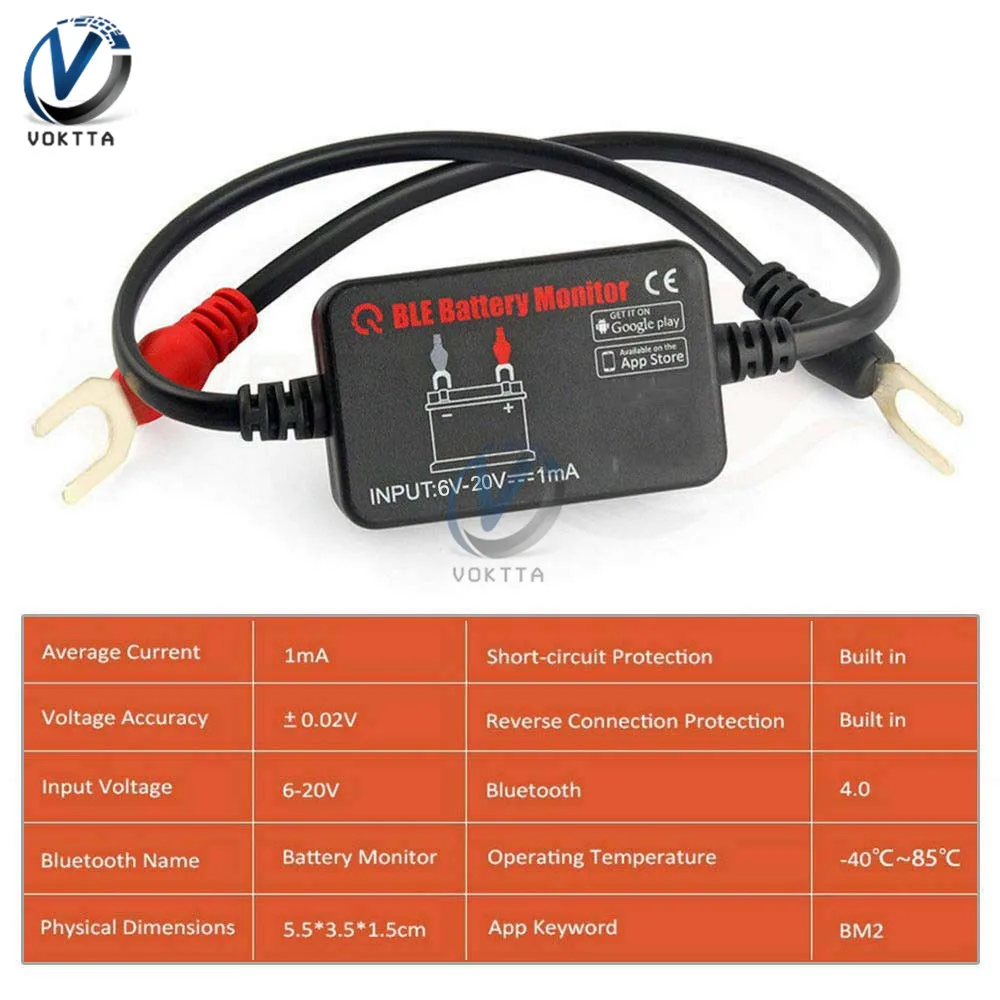 BM2 анализатор батареи тестер мультиметр 12 в Bluetooth 4,0 монитор батареи для автомобиля диагностический инструмент цифровой анализатор мультиметр