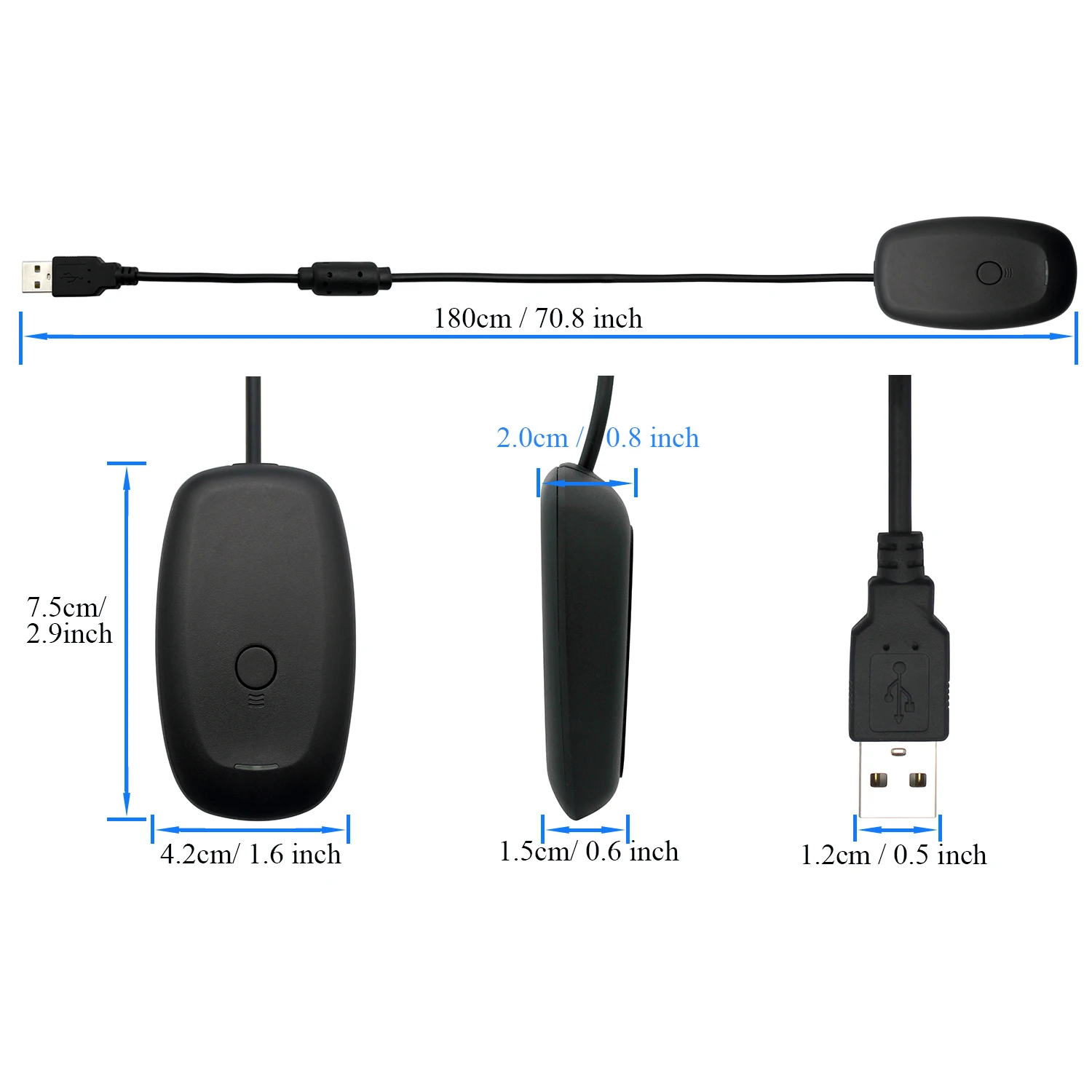 OSTENT USB беспроводной контроллер ПК ноутбук приемник для Microsoft Xbox 360 Slim Windows Video