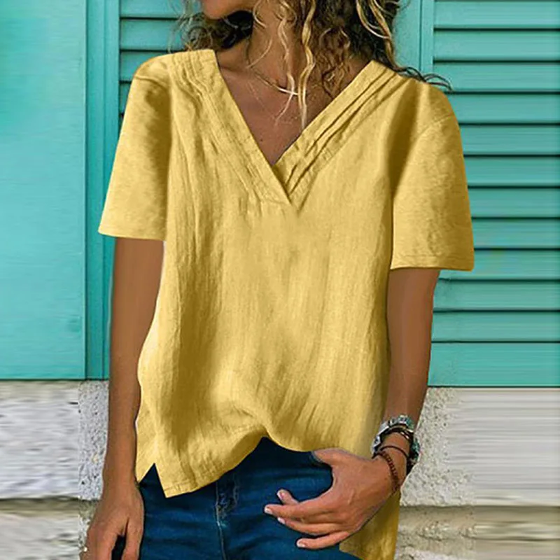 LISALA женская футболка Новое поступление повседневные топы с коротким рукавом двухслойная модная футболка женская футболка плюс размер 2XL