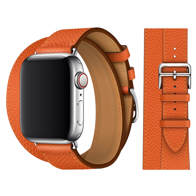 tour for Apple watch band 44mm 40mm 45mm 41mm 42mm 38mm 44 45 mm Genuine Leather bracelet iWatch serie 3 4 5 se 6 7 strap
