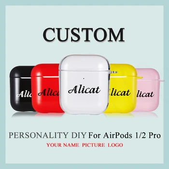 

Individuality Custom DIY Earphones Cases for Apple Airpods Pro 1 2 Name Picture Logo Bluetooth Wireless Headphone Headset Covers