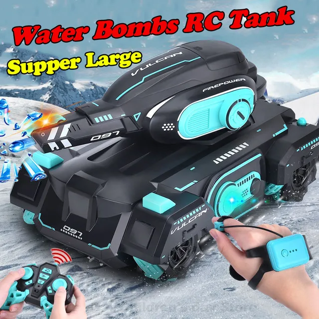 4WD RC Car Water Bomb Tank RC Toy Gesture Sensing Radio Remote Control Car Tank Stunt Vehicle Toys for Adult Children Boys Gifts 1