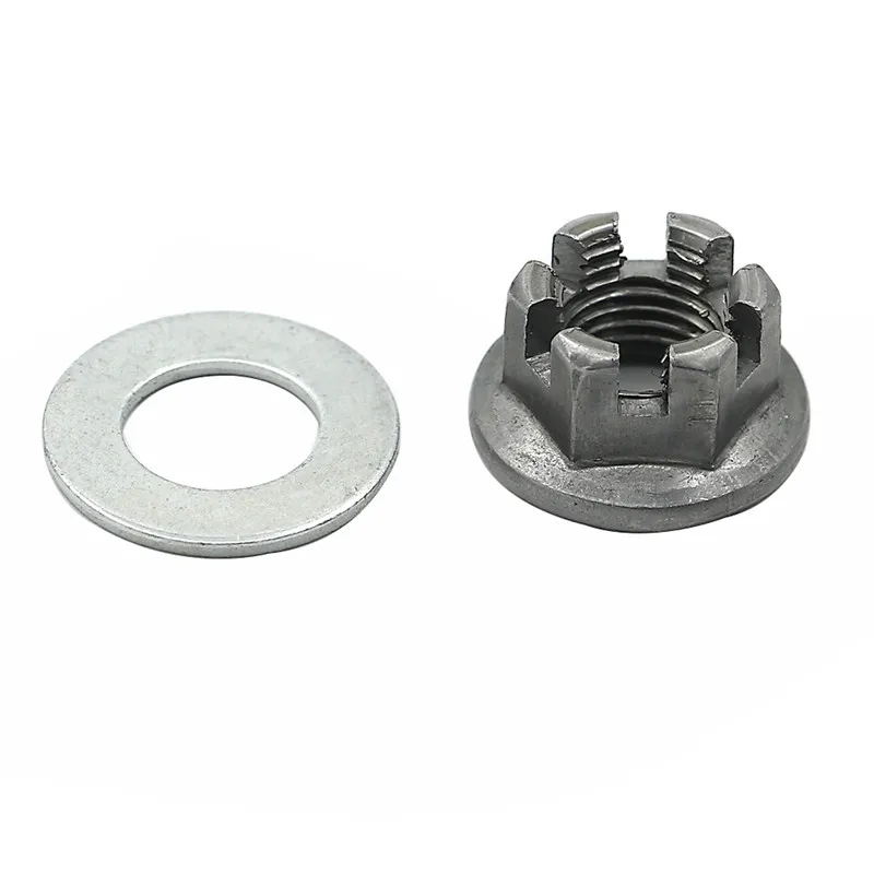 Rear Axle Hub Castle Nut Washer rear axle hub parts for Yamaha ATV Banshee 350cc Blaster 200cc Warrior 350 Raptor 350 660 YFZ 450 Breeze MOTO-4