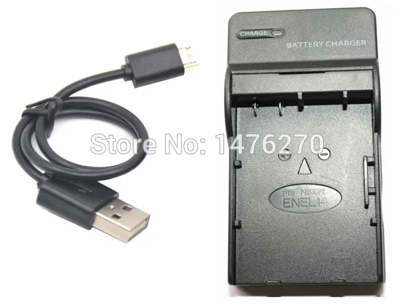 EN-EL14 EN-EL14a ENEL14 EL14 USB Батарея Dual USB зарядное устройство для Nikon Coolpix P7800, P7700, P7100, P7000, D5500, D5300, D5200, D3200, D3300, D5100, D3100