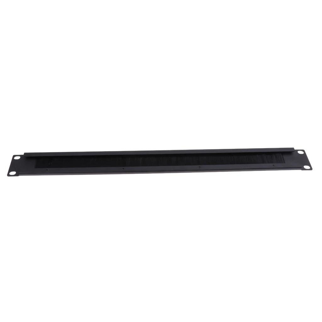 Brush Panel 19'' 1U Server Cabinet Cable Management Tidy Bar Slot Rack Slot