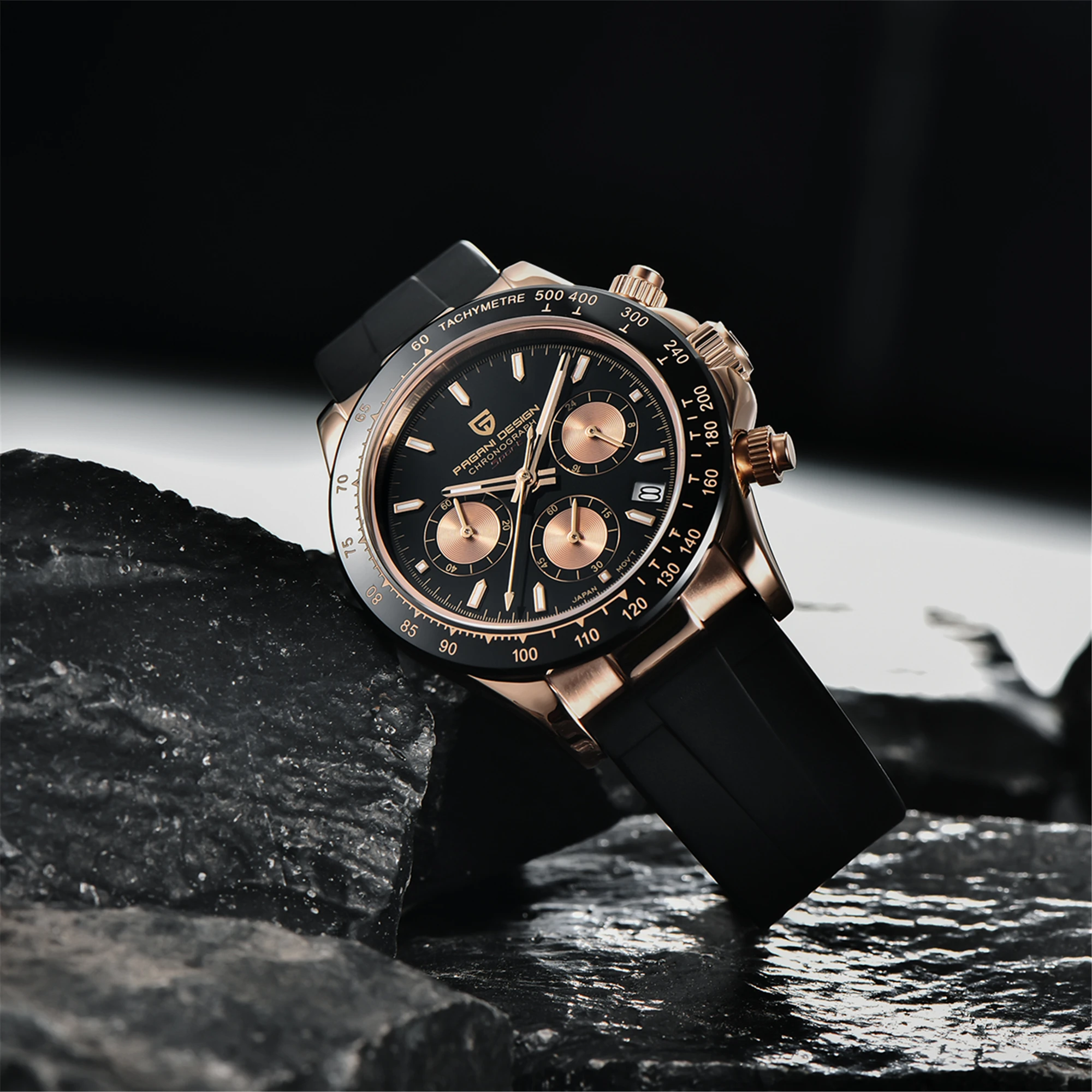 2021 PAGANI DESIGN Men's Quartz Wristeatch Luxury Brand Fashion Fashion Sports Military Rubber Auto Time Clock Relogio Masculino
