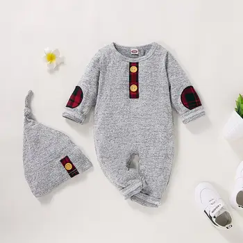 

Baby Rompers Long Sleeve Newborn Boys Jumpsuits Pajamas One Piece Infantil Kids Bebes Overalls Cotton Toddler Clothes 0-18M Wear