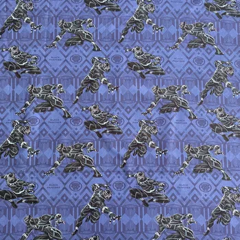 

105cm Width Super Heros Black Panther 100% Cotton Fabric for Boy Clothes Hometextile Cushion Cover Backpacks DIY-BK825