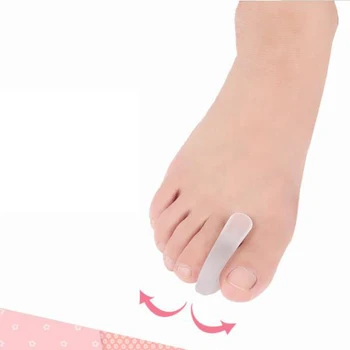 

1/2Pairs Gel Toe Separators High Quality Silicone Clear Gel Toe Bunion Protector Effective Foot Care Finger Toe Separator S/L
