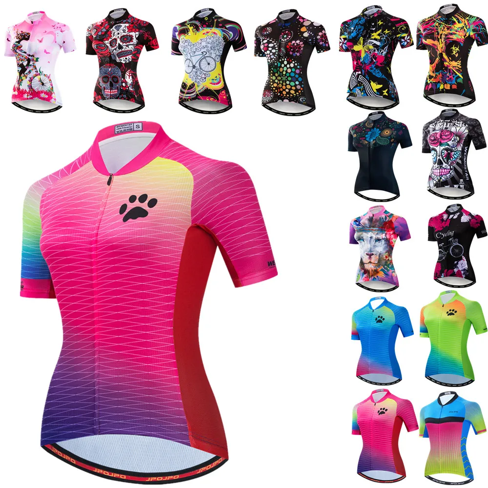 

Cycling Jersey Women Bike Road MTB Bicycle Shirt Ropa Ciclismo Maillot Racing Top Mountain Clothing Short Sleeve Summer Colorful