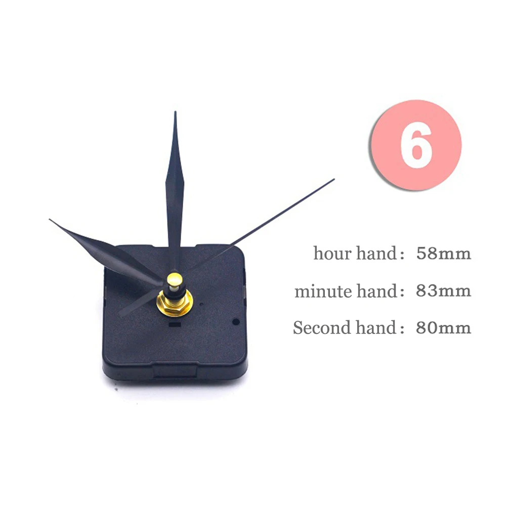DIY Wall Clock Movement Hanging Quartz Watch Silent Clock Mechanism repair Movement Wall Clock Mechanism Parts 6