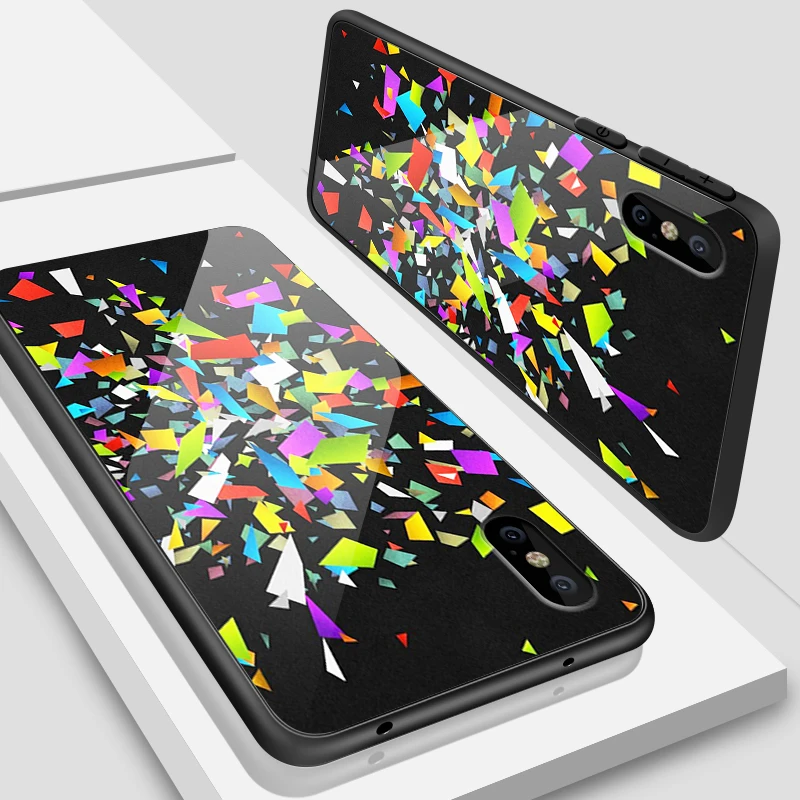 W221 Для iPhone 5S, se, 6, 6 S, 7, 8 Plus XR XS макс. закаленное стекло чехол для Meizu M5 M6 M8 M9 Примечание 16th плюс ударостойкий чехол с принтом Bloom в виде ракушки - Цвет: W221