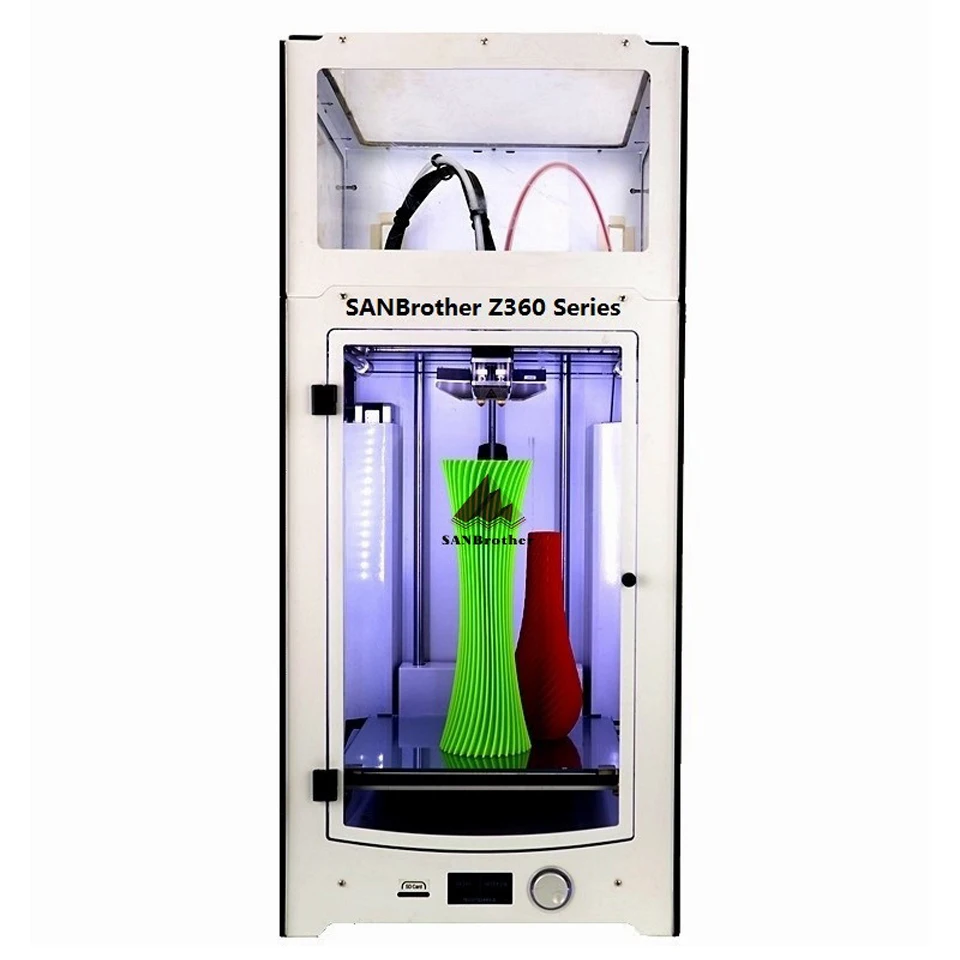 

3D Printer Z360 Dual Extruder Printer With Top Cover and Door More Higher Than UM2+ 2+ Extended Top Quality.
