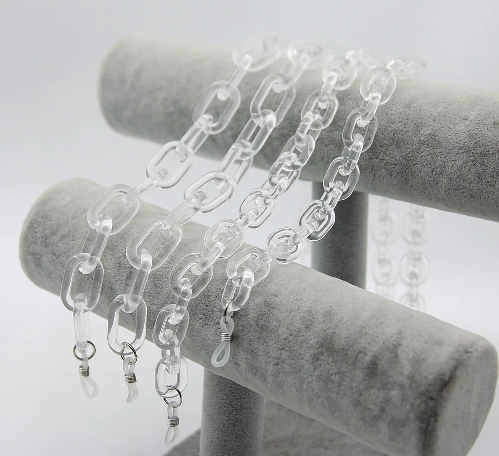 clear glasses chain 