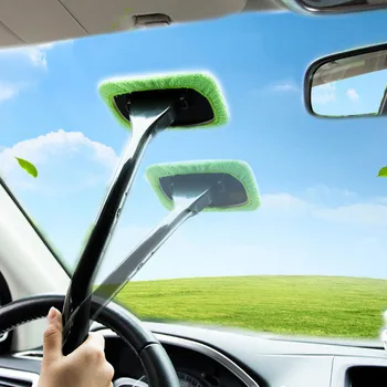 

Car WindshieldCleaning Brush Defog Brush Auto Interior Window Wiper Long Handle Brush Cleaning Tool