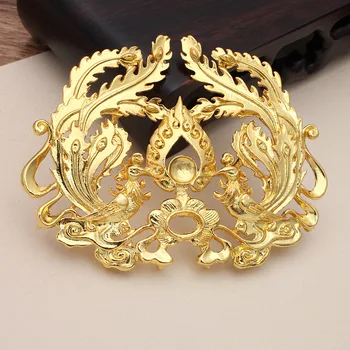 

10pcs Zinc Alloy Metal Casted Oriental Ancient Phoenix Connectors Charms Findings DIY Women Wedding Hair Jewelry Accessories