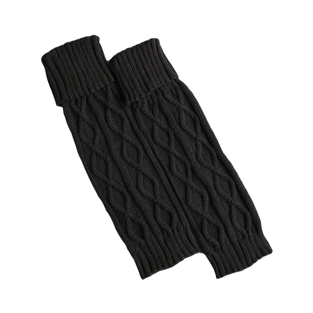Женские вязаные толстые теплые гетры ромб носки наколенник сапоги носки WATMX0011