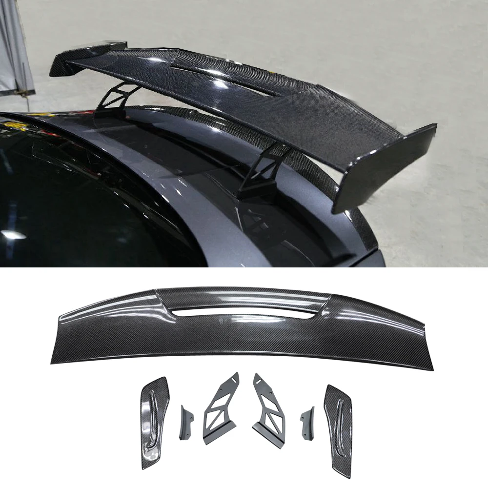 Olotdi Car Tuning Real Carbon Fiber Rear Trunk Racing Gt Splitter Wings