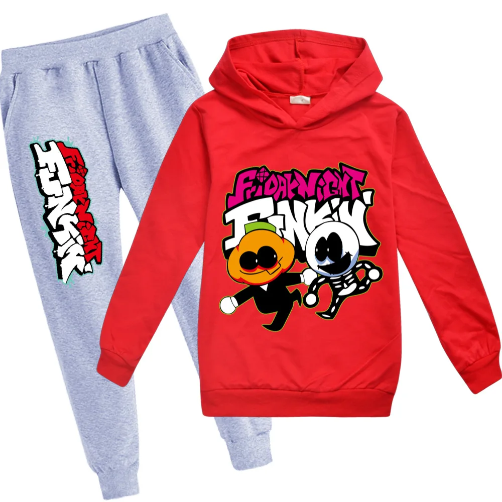 

Children's Sets Friday Night Funkin Kids Hoodies Sets Hoodie + Pants Two Piece Set Hooded Sweatshirts Suits Children's Tracksuit