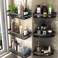 

Bathroom Shelf Organizer Shower Storage Rack Aluminum Perforated Corner Bathing Shower Room Toilet Bathroo Kitchen Accessories