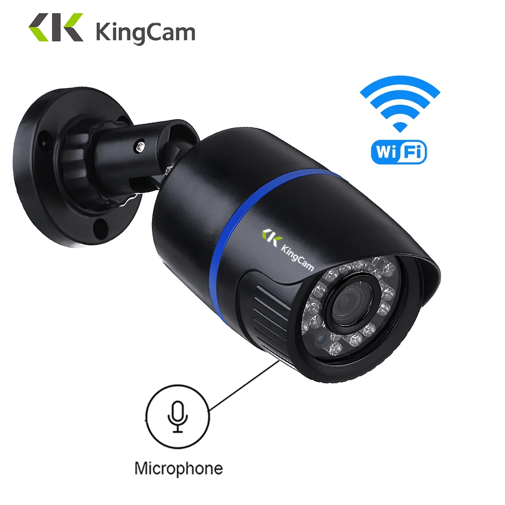 IP камера видеонаблюдения KingCam 1080P с микрофоном поддержка SD TF карт|Камеры