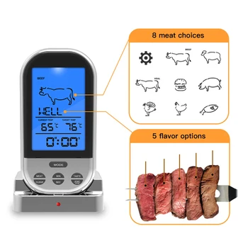 

Wireless Digital Thermometer Kitchen BBQ Probe Tool Meat Water Milk Cooking Food Probe Electronic Oven Thermometer Kitchen Tool