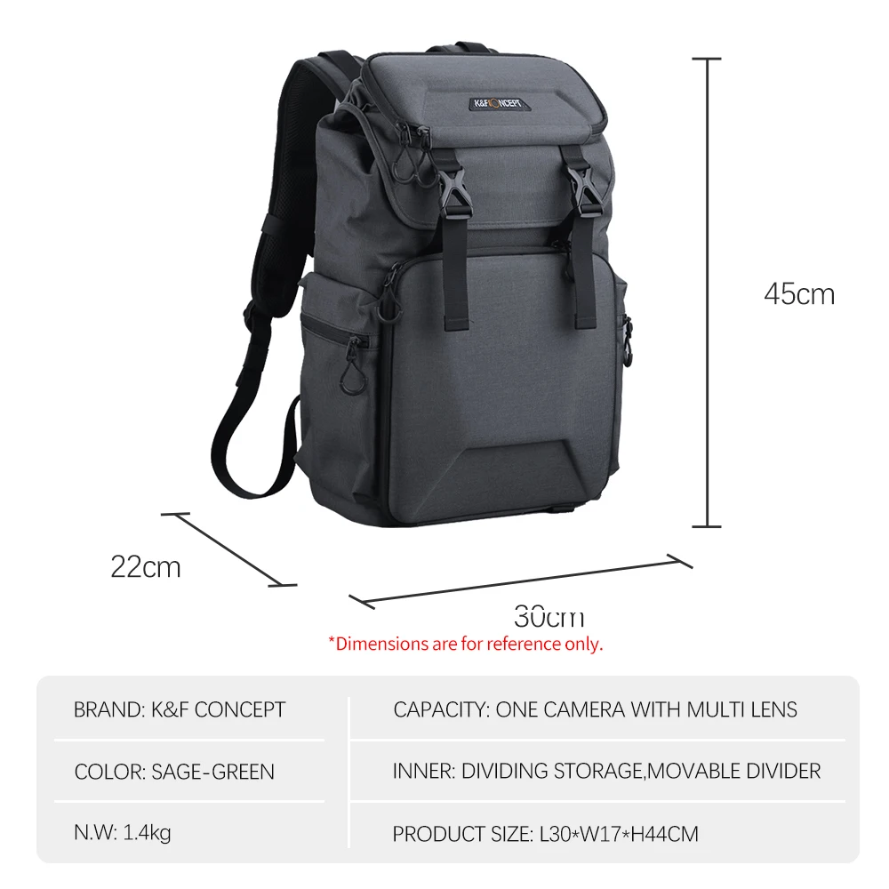 K&F CONCEPT Large Capacity Multi-functional