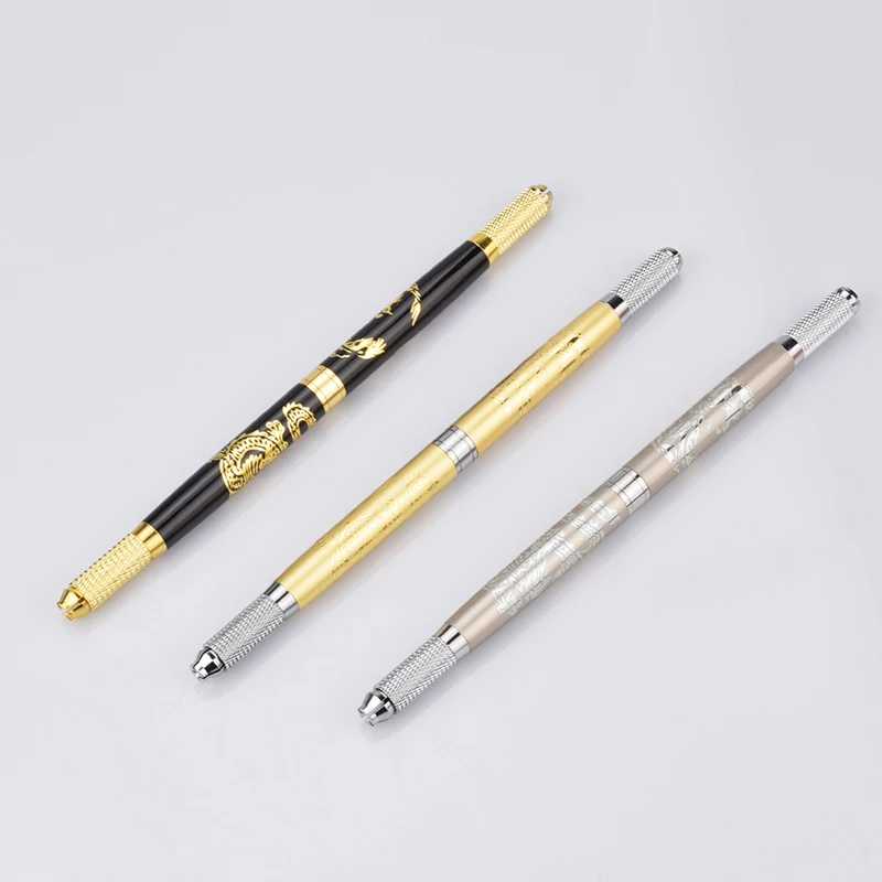 

1 Pc Eyebrow Microblading Pen with 2 Blades Manual Tattoo Pen for Permanent Makeup Pen Tebori Pen Eyebrow Tattoo