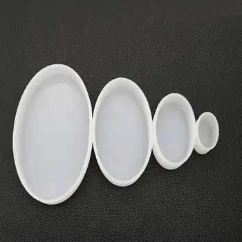 

Handmade Crafts Jewelry High Mirror Silicone Mould DIY Crystal Epoxy Mold Oval Resin Molds
