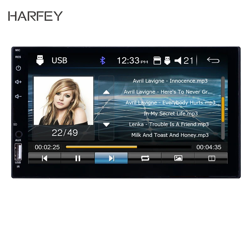 Автомобильный мультимедийный плеер Harfey универсальный MP5-плеер на Android с