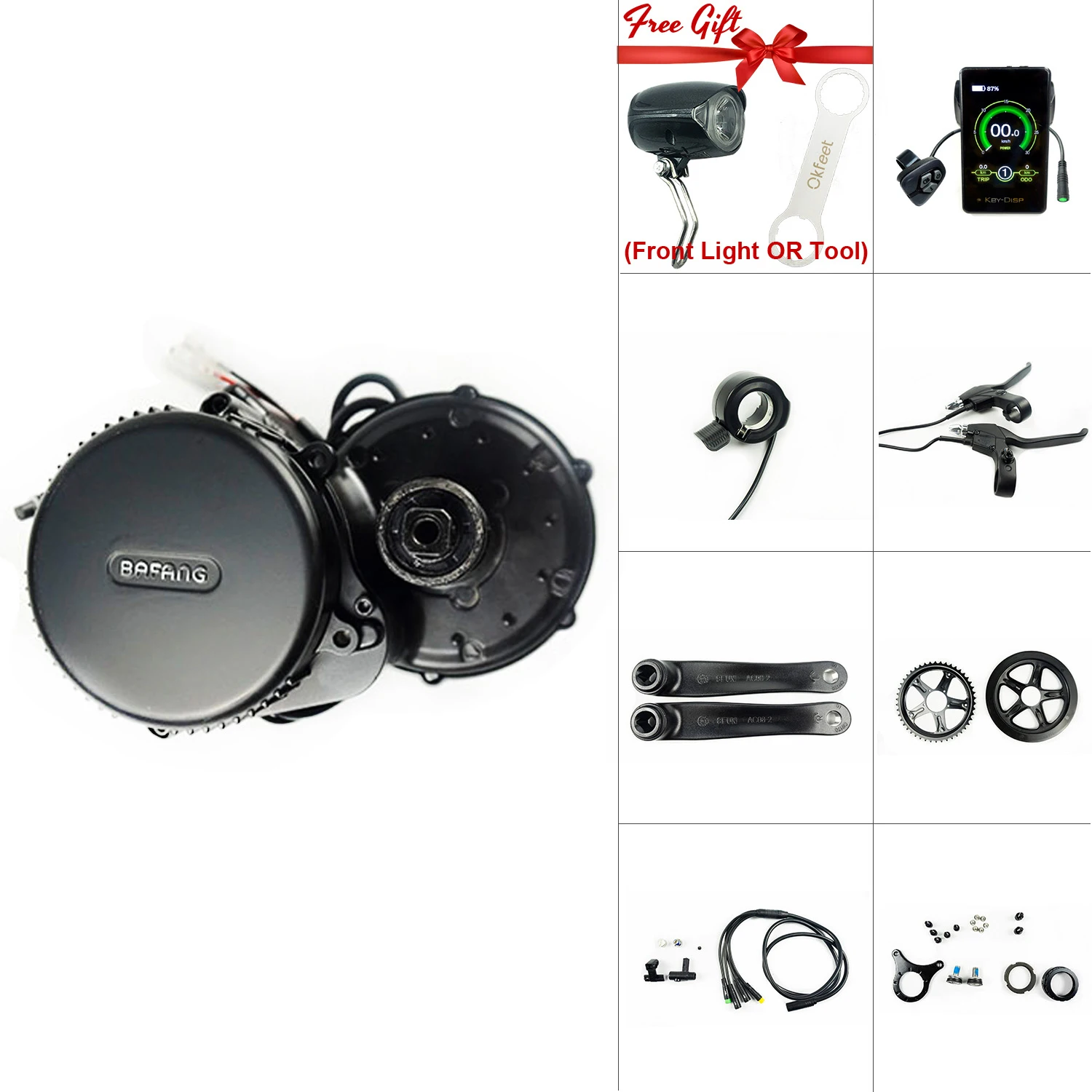 Набор для электровелосипеда Bafang 8FUN 36 В 250 Вт BBS01 DPC18 850C P850C 500C C965 | Спорт и