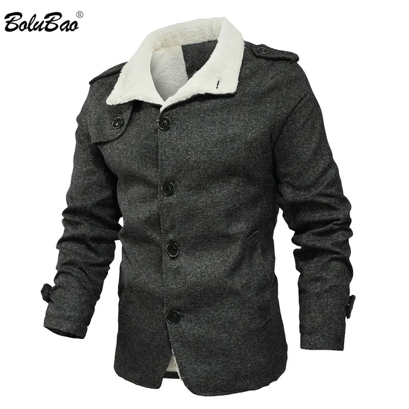 BOLUBAO Fashion Men Wool Blend Coats Quality Brand New Men's Casual Overcoat Solid Color Wool Blend Coat Male BOLUBAO Fashion Men Wool Blend Coats Quality Brand New Men's Casual Overcoat Solid Color Wool Blend Coat Male