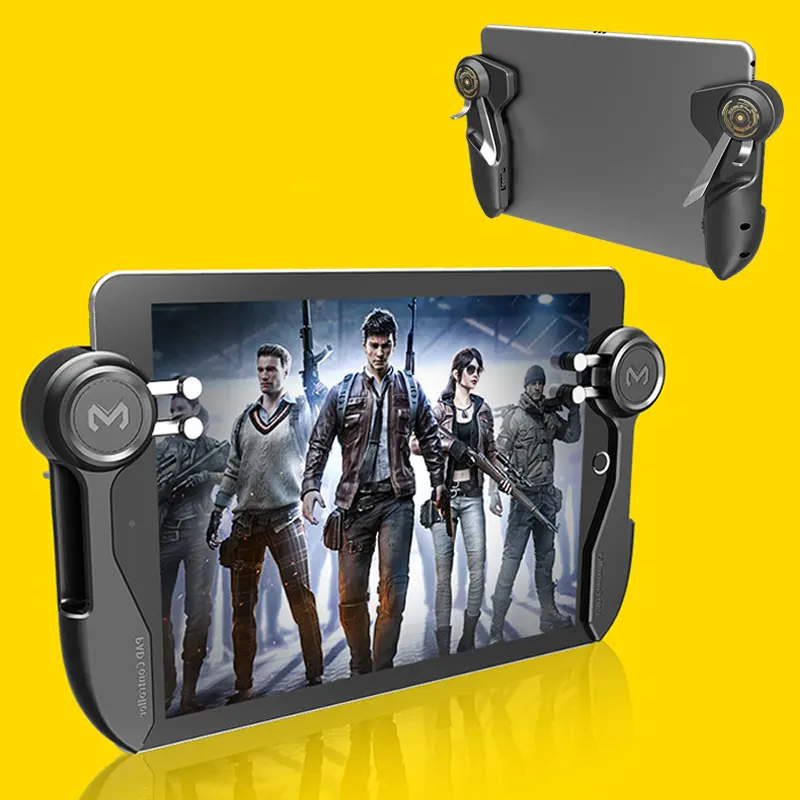  Ipad Trigger PUBG Game Controller Six Finger L1R1 Fire Aim Button Gamepad Joystick For Tablet Smart