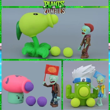 

Plants vs Zombies PVZ Action anime Figure Model Toy Gifts Toys For Children High Quality launch plants kids toys