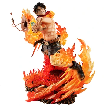 

One Piece GK POP Fire Fist Portgas D Ace Anime Action Figure Model 25cm PVC Statue Collection Toy Desktop Decoration Figma
