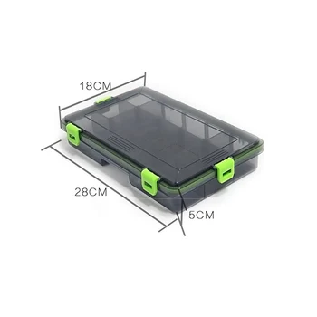 

Waterproof Adjustable Holder Hooks Compartments Lure Bait Accessories Storage Case Multifunctional Sorting Fishing Tackle Box