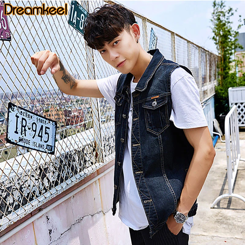 denim jacket waistcoat