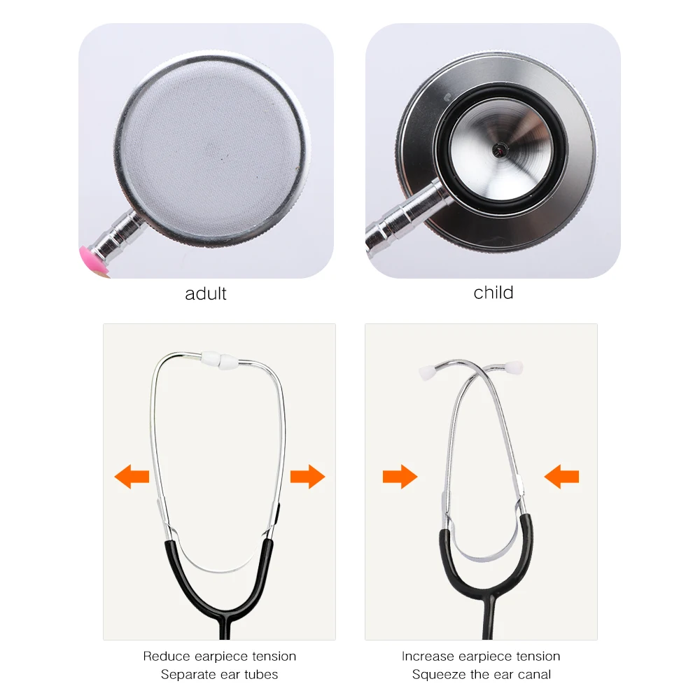 Medical Stethoscope Professional Stethoscope Medical Portable Nurse Tools Children's Doctor Equipment Student Nursing Medicine Veterinary Stetoscope