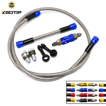 

ZSDTRP Motorcycle Brake Hose Kit AN3 Brake Caliper Quick Removal Cover Disassembly Replace Brake Line Connector Brake Hose Set