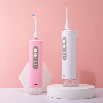 

3 Modes Portable Oral Irrigator Cordless Water Dental Flosser USB Rechargeable 2 Nozzles Water Jet Floss Tooth Pick 220ML