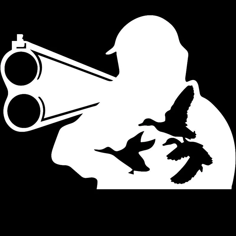 

Car Sticker Hunter Duck Hunting Car Sticker PVC Sticker Fashion Car Design Black/silver 15.5cm*11.5cm