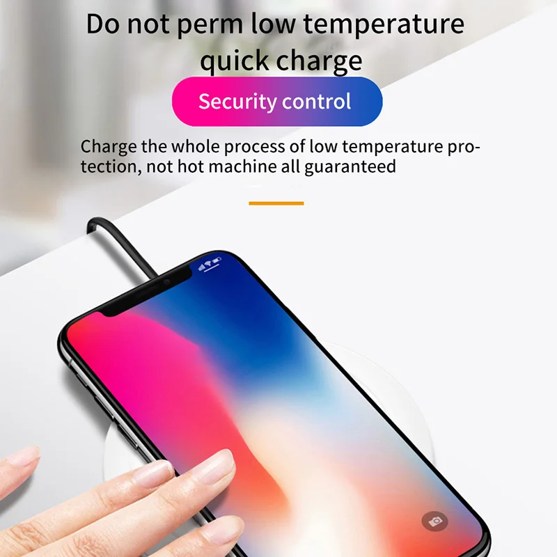 QI Беспроводное зарядное устройство для IPhone X Xs MAX индукционное Быстрая зарядка