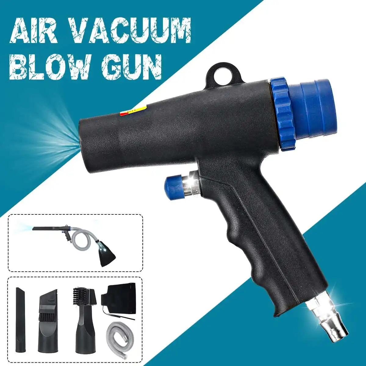

High Pressure Air Duster Compressor Air Vacuum Blow Suction Guns Pistol Type Air Wonder Guns Kit Pneumatic Cleaning Tool