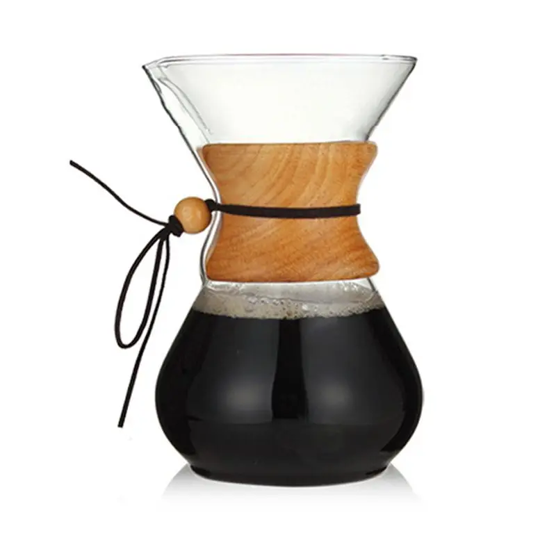 

800ML Heat Resistant Glass Coffee Pot Coffee Brewer Cups Counted Coffee Maker Barista Percolator