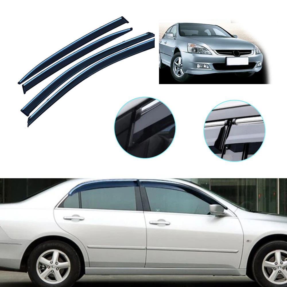 Для Honda Accord 2 4 MK7 2004 2007 пластиковый Наружный козырек вентиляционные оттенки Защита