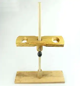 

Funnel Rack (Wooden) 2 Holes Wood Chemical Experiment Equipment Middle School Teaching Instrument