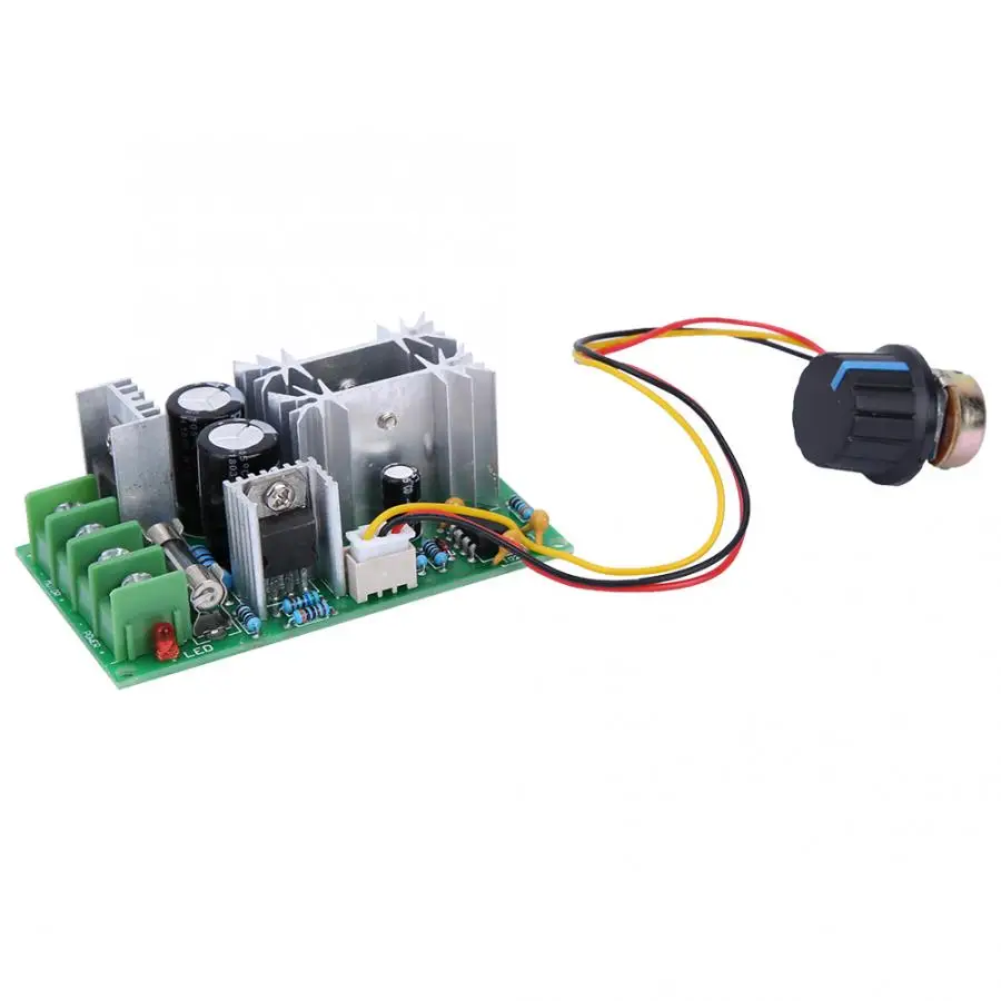 Контроллер двигателя постоянного тока 9-60V 20A DC Электрический регулятор скорости двигателя плата PWM регулятор скорости двигателя регулятор скорости