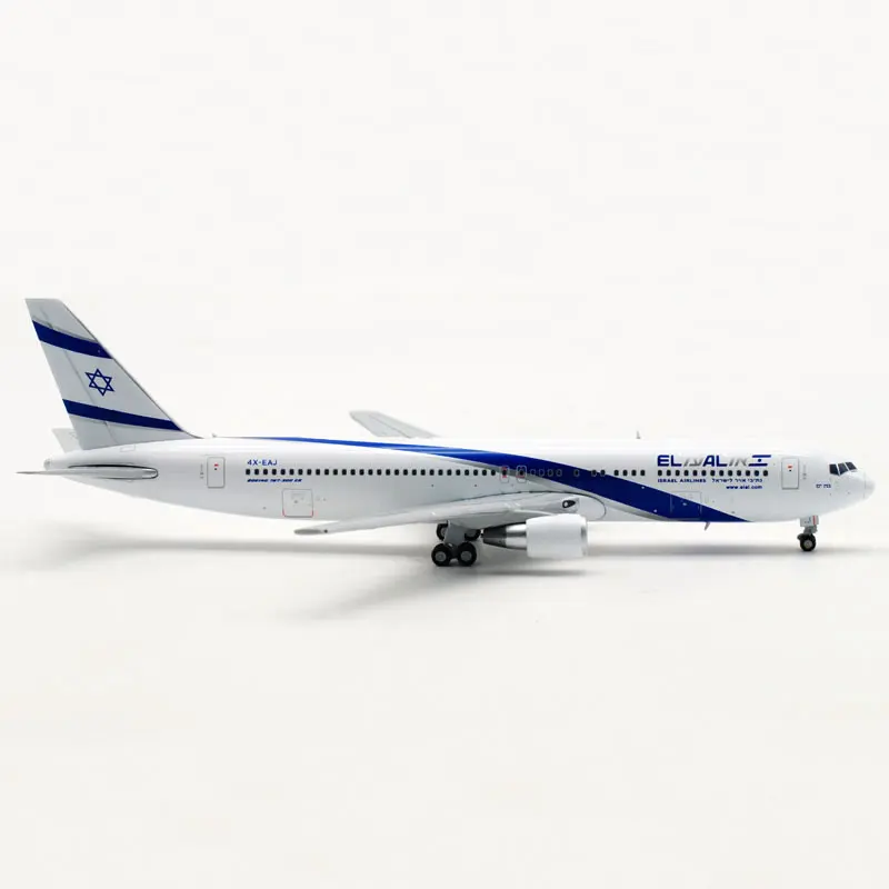 Modelo com Base de Trem de Pouso Avião de Liga para Presente Israel Companhia Aérea el al Avião 767 B767 Coleções Modelo 1 - 400 ar 6 al avião 767 b767 modelo com base