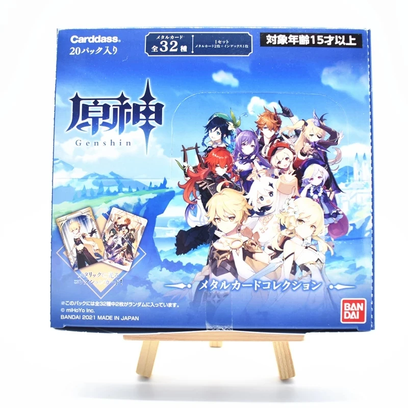 Game Genshin Impact Bandai Metal Card Collection Original Box Blind Box Diluc Klee Keqing 40 Pcs Collector's Edition Lucky Boxs Game Genshin Impact Bandai Metal Card Collection Original Box Blind Box Diluc Klee Keqing 40 Pcs Collector's Edition Lucky Boxs